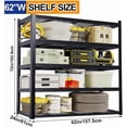 thumbnail image 1 of 72''H Garage Shelving Unit, Black Storage Shelf, 5 Tiers Storage Racks, Free Standing Heavy Duty Metal Adjustable Shelves, 1 of 6