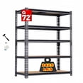 thumbnail image 1 of 72''H Heavy Duty 5-Tier Metal Storage Shelves, Adjustable Shelving Rack, Home Standing Shelf Units for Garage/Kitchen, 1 of 8