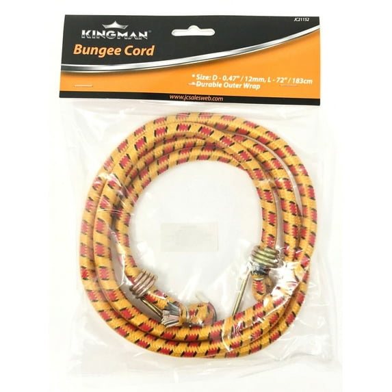 72" Heavy-Duty Bungee Cord – Durable & Versatile with Hook