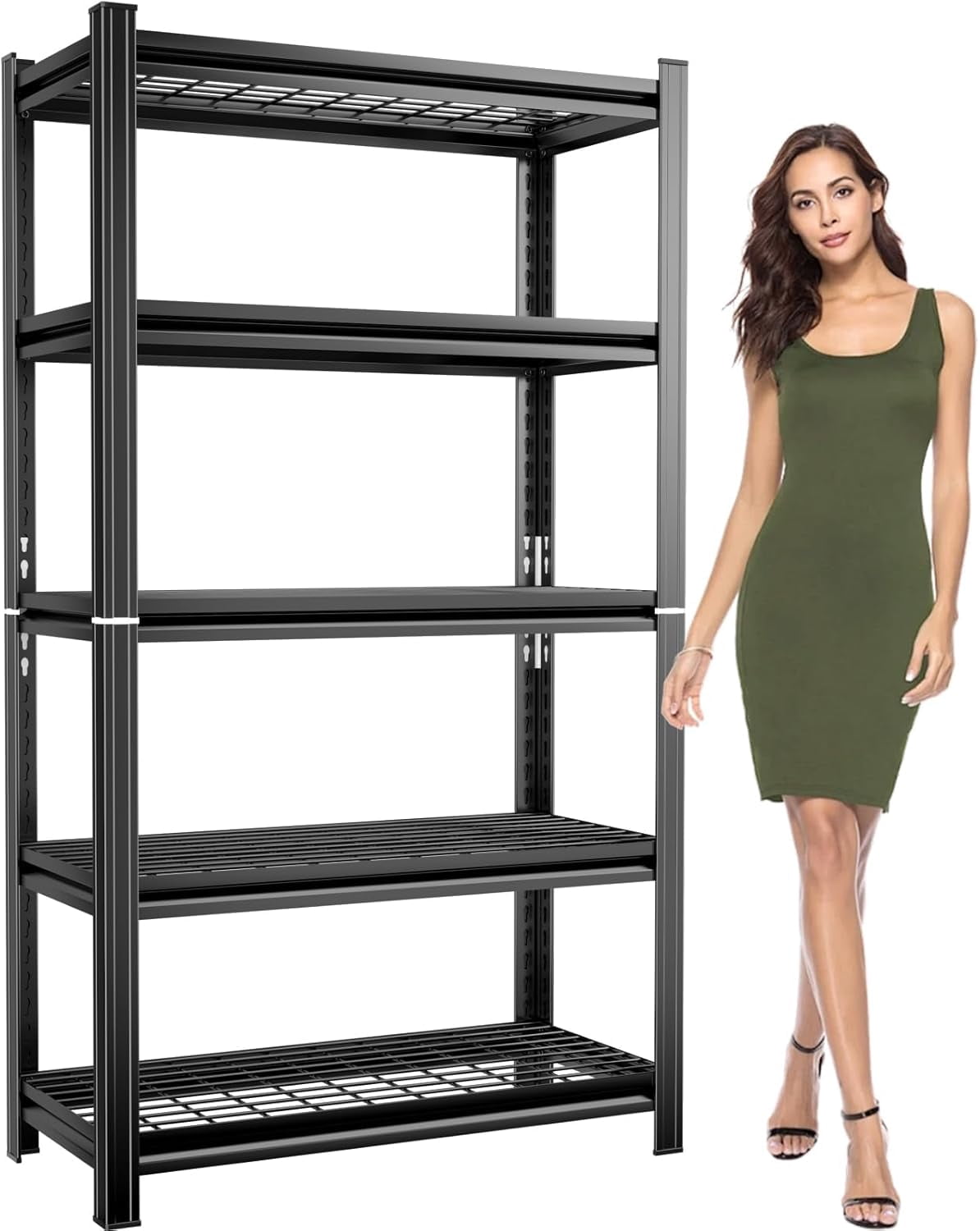 DYNALOAD 6000 lb Garage Shelving Unit – 5 Tier Heavy Duty Metal Storage