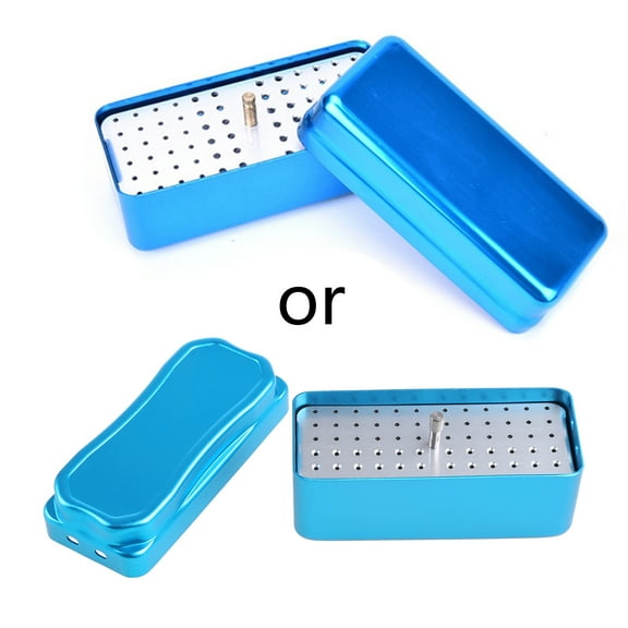 72 Hole Aluminium Autoclave Sterilizer for Case Burs Disinfection Endo Files Holder Box For Oral Care Tools