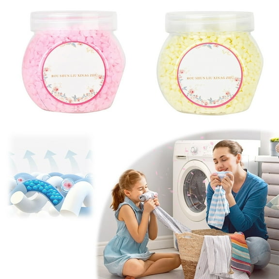 72 Hours Household Washing Machine Scent Booster Beads 2 Bottles 100G Fragrant Laundry Beads/Aroma Booster/Laundry Perfume/Softener Beads/Fragrance Laundry