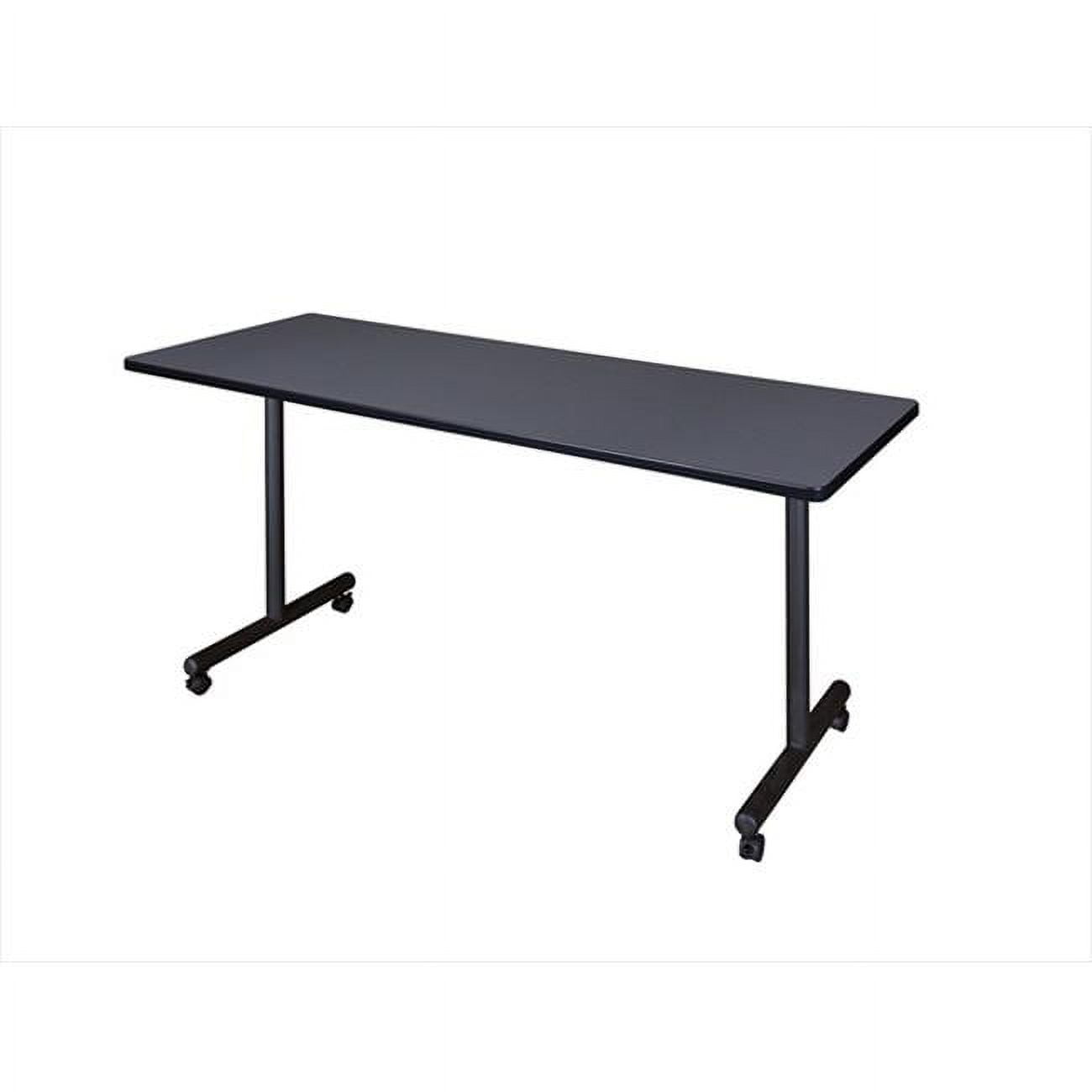 Elegant Grey Melamine 72" x 30" Classroom Training Table