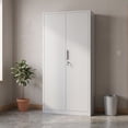 thumbnail image 1 of 72-Inch 2-Door File Cabinet with Lock, 4 Adjustable Shelves, Heavy-Duty Steel Construction, for Commercial Office, Home Office, Legal Size & Letter File Storage, Organization Cabinet, 1 of 9