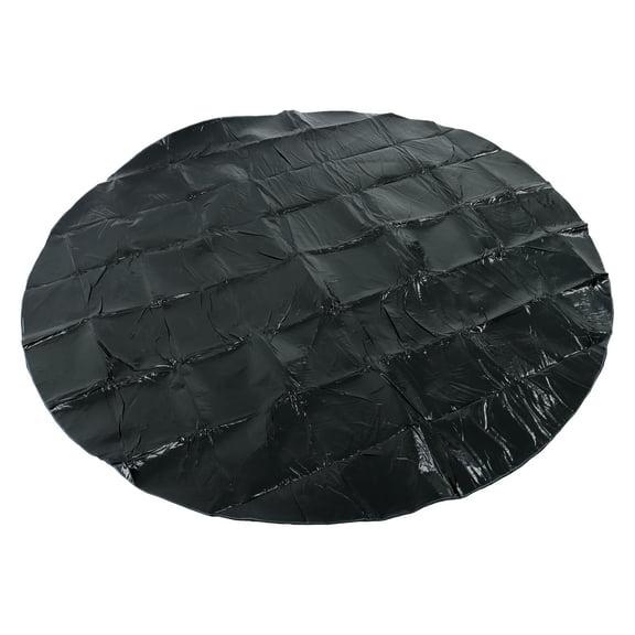 72 Inch Black Hot Tub Mat Extra Large Inflatable Hot Tub Pad Above Ground Pool