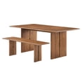 thumbnail image 1 of 72 Inch Dining Table, Walnut, Wood, Rectangular, Kitchen Cafe Bistro Hospitality Restaurant, Modern Contemporary HB35903, 1 of 6