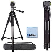 72 Inch Elite Series Professional, Full Size Camera Tripod for Canon, Nikon, Sony, Samsung, Olympus, Panasonic & Pentax + eCostConnection Microfiber Cloth