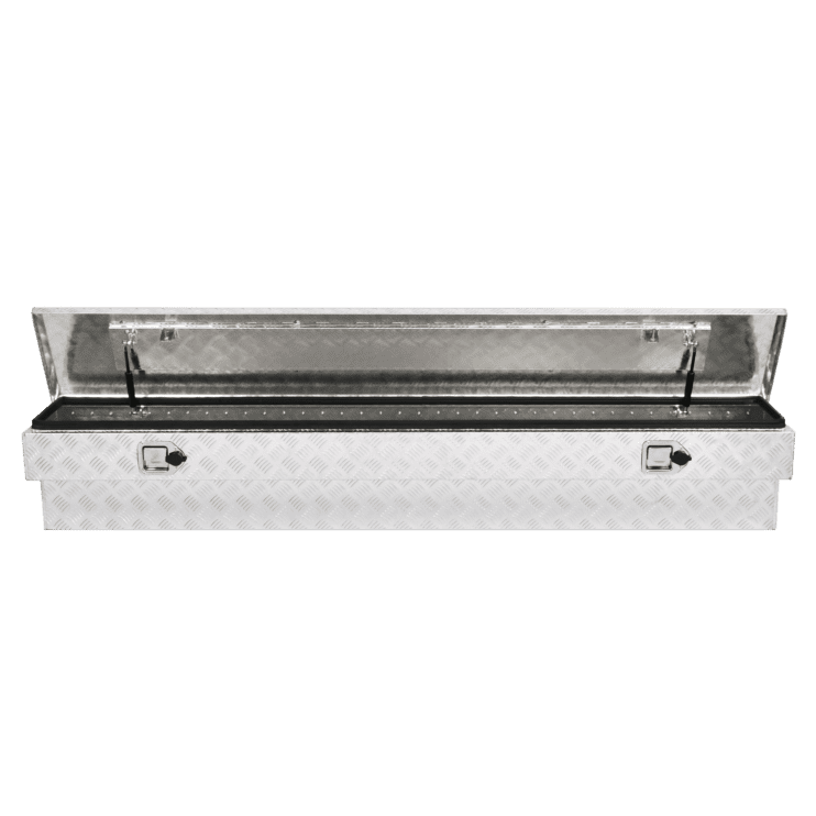 72 Inch Heavy Duty Aluminum Truck Side Tool Box Silver