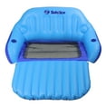 thumbnail image 1 of Swimline 72" Inflatable 2-Person Duo Love Seat Swimming Pool Float with Convertible Foot Rest - Blue, 1 of 6