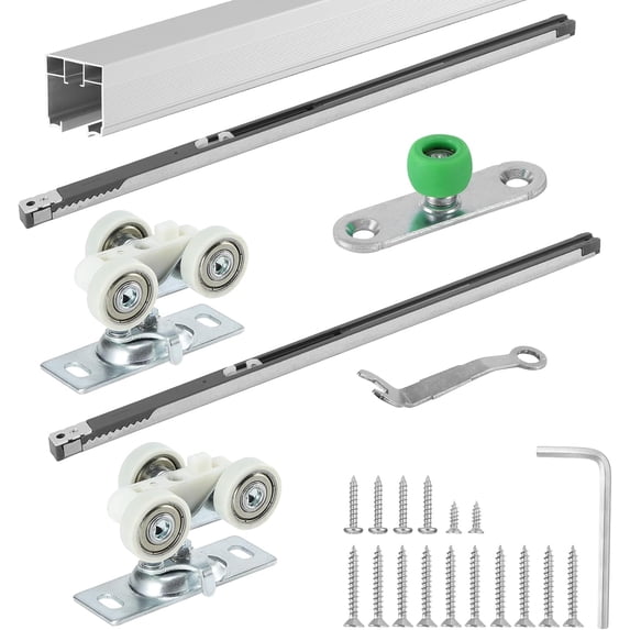 72 Inch Porcket Door Hardware Kits with Soft Close & Soft Open, Sliding ...