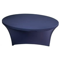 72 Inch Round Spandex Table Cover (Navy)