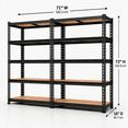 thumbnail image 1 of 72 Inch Tall 2-Tier Storage Rack 2-Pack, 1 of 4