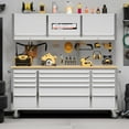 thumbnail image 1 of 72 Inch Tool Chest, Tool Cabinet with 15 Drawers, Mobile Storage Cabinet with Locking System, Stainless Steel Material and Sturdy Structure, High Capacity for Home Workshop Kitchen and Garage., 1 of 7