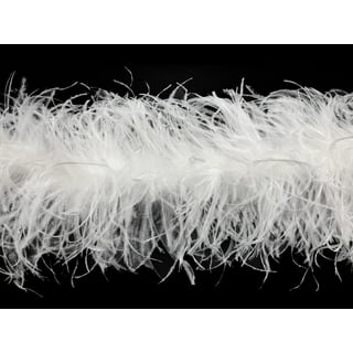  4 Ply Ostrich Feather Boa 2 Yards - BRIGHT WHITE : Arts, Crafts  & Sewing