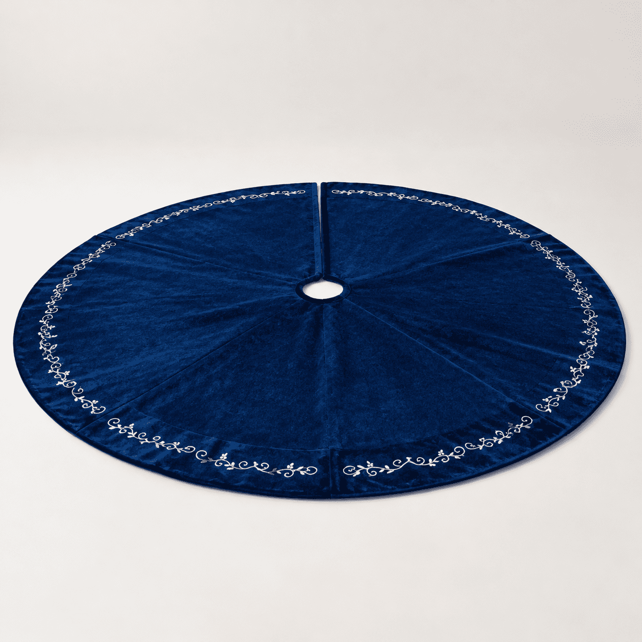 72 Inchmas Blue Tree Skirt (classical Style) - Walmart.com