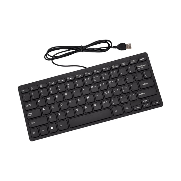 72 Key USB Corded Computer Keyboard Small Size Quiet Keys For Office Home Gaming Durability and Lightweighted