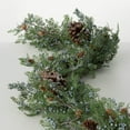 thumbnail image 1 of 72"L Sullivans Artificial Berry Cedar Christmas Garland, Green, 1 of 6