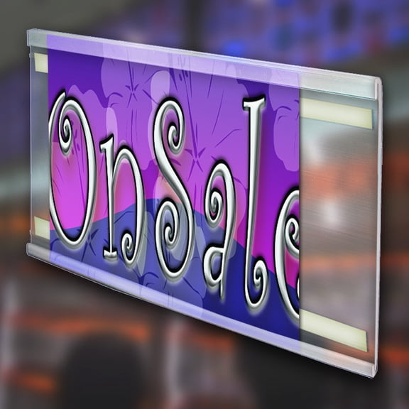 72"L x 6"H Clear C-Channel, 5-Pack