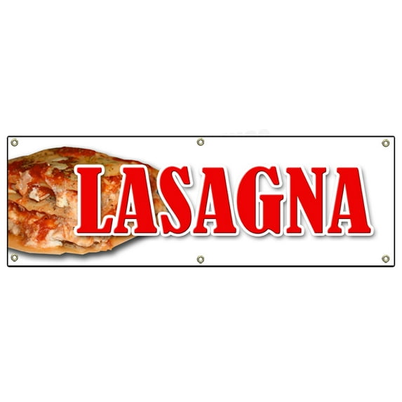 72" LASAGNA BANNER SIGN italian food casserole signs