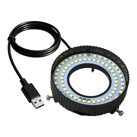 72-LED Adjustable Fill Light For Digital Microscope USB Powered Portable High-Definition Imaging For Phone Repair Soldering Electronics Technical Inspection Compact Size Lightweight