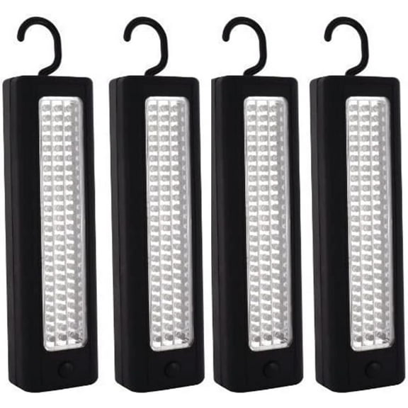 72 LED Ultra Bright Work Light,Magnetic Light with Hanging Hook,Portable Battery Operated Inspection Lamp Torches for Camping, Household,Attic, DIY, Workshop, Fishing