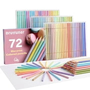 72 Macaron Pastel Colored Pencils Set Soft Core Macaron Colors for Adults Coloring Books Blending Shading Sketching
