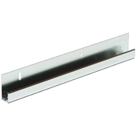 72" Mirror Bottom J Channel Extruded Aluminum, Bright Silver (1 PCS) - Used to Securely Mount Wall Mirrors