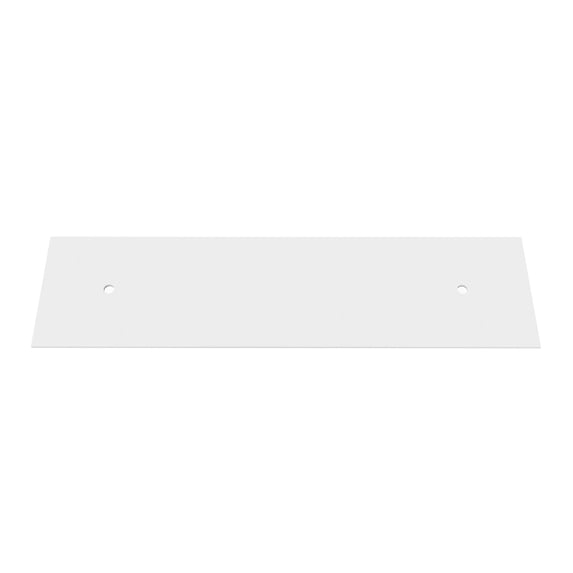 72" Modern Solid Surface Minimalist Thin Vanity Countertop - White