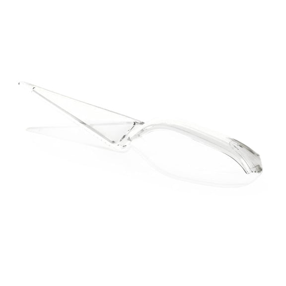 10 Inch Clear Plastic Pie Server, Serrated Cake Cutter, 72 Pack