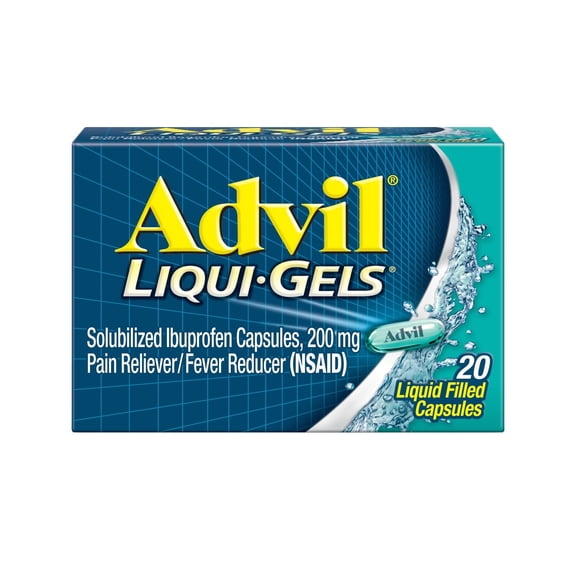 Advil Liquid Gel, 20 Count (12-6 Pack)