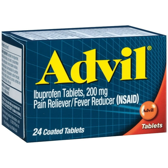 72 PACKS : Advil Pain Reliever/Fever Reducer, 200mg Ibuprofen