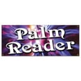 thumbnail image 1 of 72" PALM READER BANNER SIGN fortune teller crystal ball future mystic palmists hand, 1 of 4