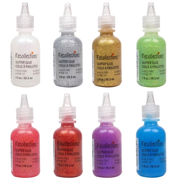 Recollections Assorted Glitter Glue, 72 Pack