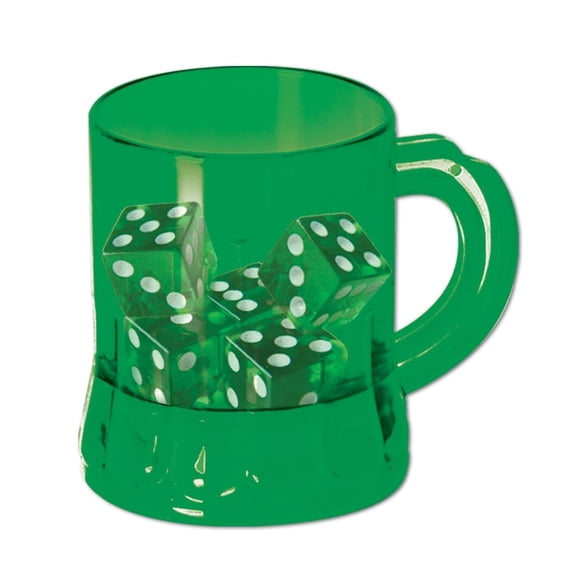 72 Pack Bulk St Pat's Mug Shot with Dice Game