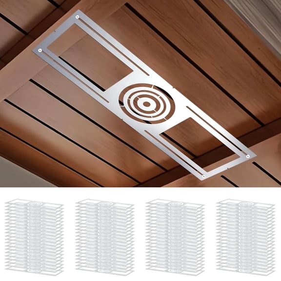 72 Pack New Construction Mounting Plate for 3/4/6 inch LED Downlight,Slim Steel LED Recessed Galvanized Steel Recessed LED Light Plate