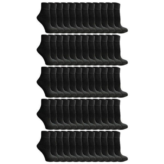 72 Pack Of Yacht & Smith Mens & Womens Ankle Wholesale Bulk Pack Athletic Sports Socks, by SOCKS'NBULK