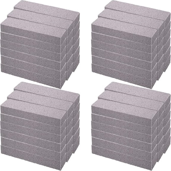 72 Pack Pumice Stick for Cheaning, Pumice Scouring Stone Pad Removing Stain Grime Without Leaving Scratches for Kitchen Oven Stove Home Bathroom Toilet Pool House Cleaning Supplies