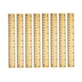 thumbnail image 1 of 72 Pack Wooden Ruler 8 Inch Rulers Bulk Wood Measuring Ruler Office Ruler 2 Scale, 1 of 3