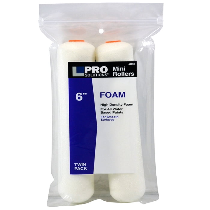 72-Pack of 6” Pro Solutions 42650 Foam Mini-Roller Cover, 2-Pack