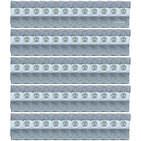 72 Pairs Of Yacht & Smith 14 Inch Wholesale Kids Tube Socks, Cotton Bulk Sport Socks Size 4-6 (Gray)