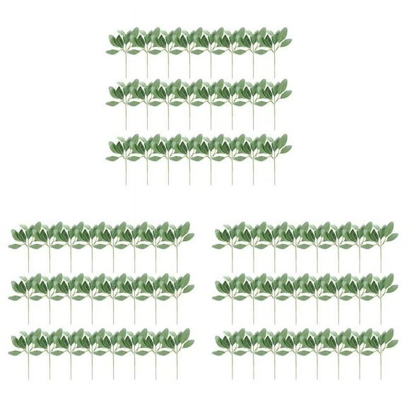 72 Pcs Artificial Flocked Lambs Ear Greenery Stems Faux Lambs Ear Stems Lamb's Ear Faux Greenery Decor Artificial