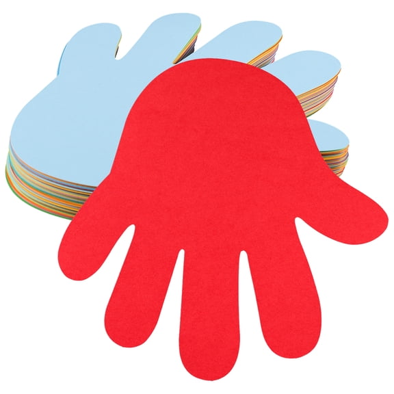 72 Pieces Cardboard Hand Cutouts for Crafts, Handwork Embellishments, Scrapbooking and Art Projects