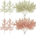 thumbnail image 1 of 72 Pcs Christmas Artificial Pine Needles Glitter Branches Leaves Picks Small Pine Twigs Xmas Fake Floral Christmas Tree Picks for Greenery Arrangements Wreaths Decor (Gold, Silver) A, 1 of 5