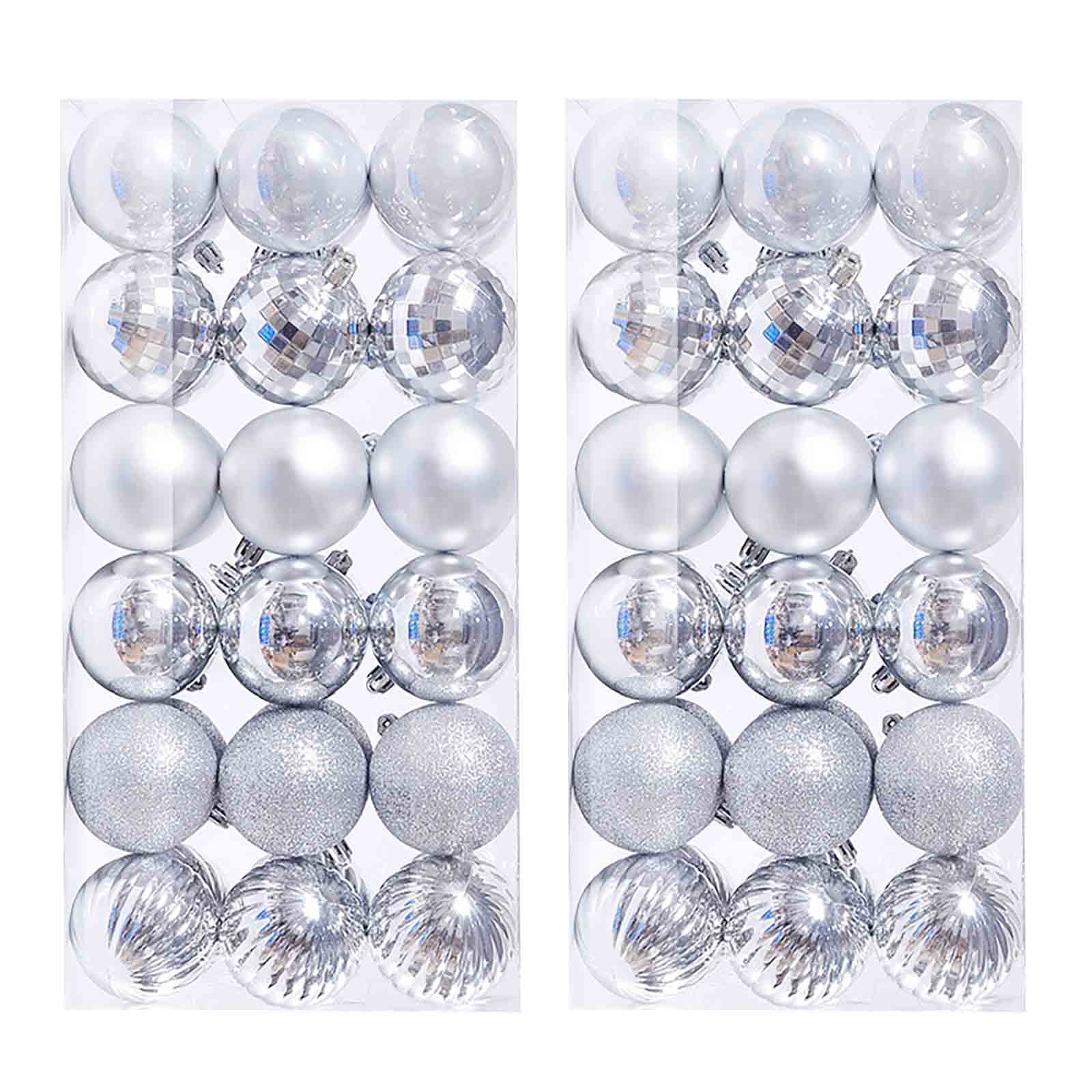 72 Pcs Christmas Balls Ornaments Set, 2024 Christmas Balls Ornaments