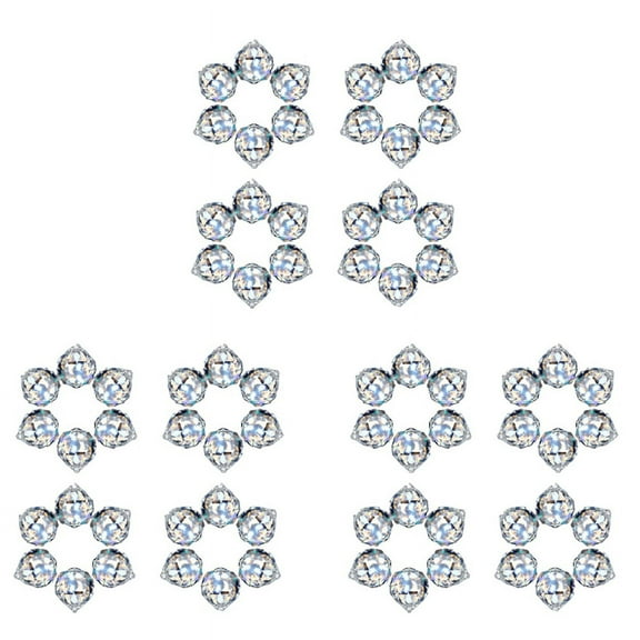 72 Pcs Crystal Balls Prism Rainbow Pendants Maker Hanging Crystals Prisms for Window Home Decoration 20mm