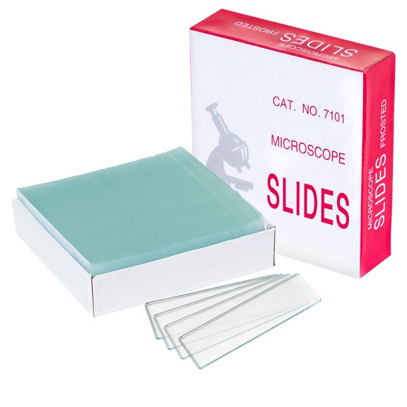 72 Pcs Microscope Slides, 76.2mm x 25.4mm Glass Slides, Blank Glass Microscope Slides, Pre-Cleaned Glass Slides for Classroom & Lab Use
