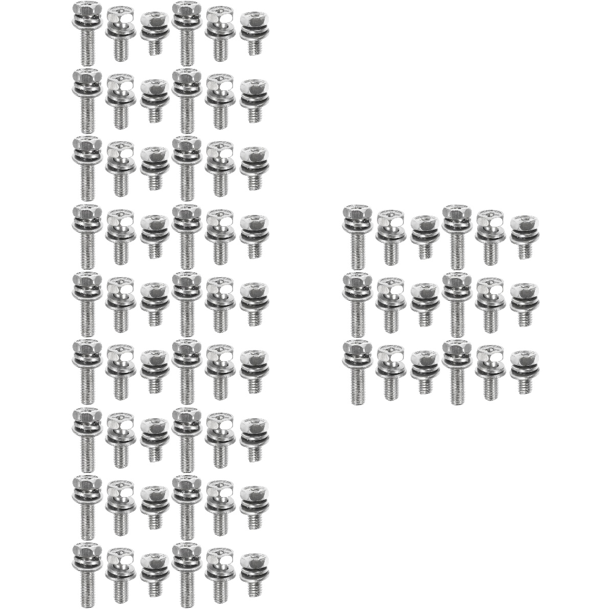 72 Pcs Motorcycle Bolt Batteries Motorcycle Battery Bolts Metric Bolt