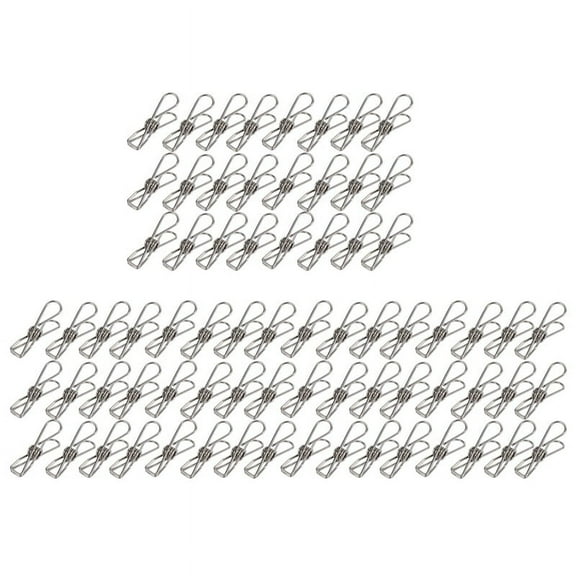 72 Pcs Multi-Function Clip, Utility Clip Pins Hanging Clip Office Fastener, Metal Wire Clip for Clothes Clothes Drying