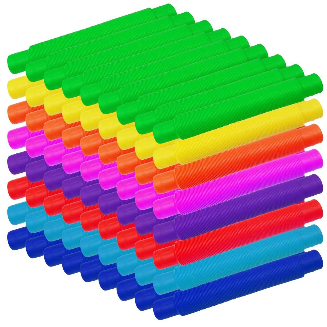 Pop Tubes Set 72 Pcs Pop Tubes AIF4 Party Favor for Kids, Pop Tubes Fidget Toys for ...