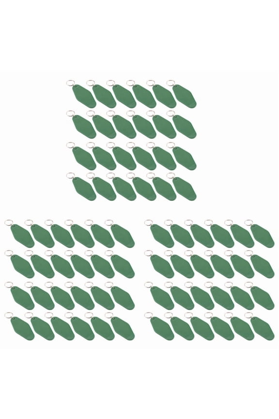 72 Pcs Vintage Motel Keychain DIY Blank Hotel Keychains Heat Transfer Blank Keychains Bulk Sublimation (Green),72 x Motel Keychain,Green